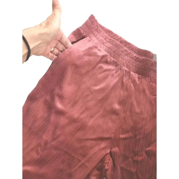 SOFT SURROUNDINGS Lumi Pant Sz S NWT $99 Pull On Straight Leg Pants in Marsala - Picture 2 of 7